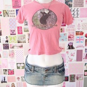 pink north maine woods bear graphic baby tee